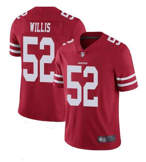 Men's San Francisco 49ers #52 Patrick Willis Red Vapor Untouchable Limited Stitched Jersey Men's San Francisco 49ers #52 Patrick Willis Red Vapor Untouchable Limited Stitched Jersey